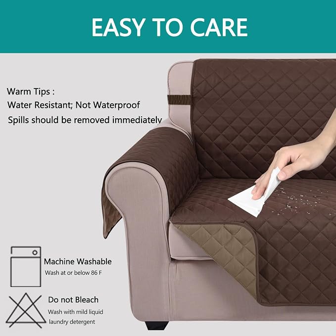 U-NICE HOME 4 Seater Sofa Cover 91 Inch Large Couch Covers - Image 5