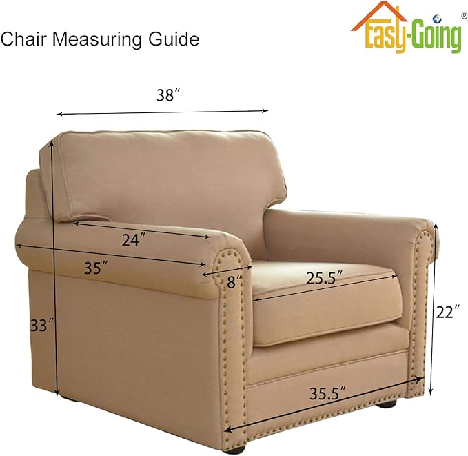 Easy-Going Stretch Chair Sofa Slipcover 1-Piece Couch Sofa Cover Furniture - Image 6