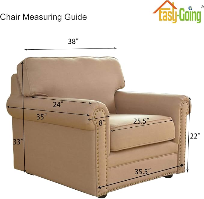 Easy-Going Stretch Chair Sofa Slipcover 1-Piece Couch Sofa Cover Furniture - Image 4