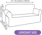 ZNSAYOTX Super Stretch Loveseat Covers, New Striped Love Seat Slipcover - Image 5