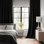 MIULEE Back Tab Blackout Curtains 84 Inch Length 2 Panels Set - Image 2
