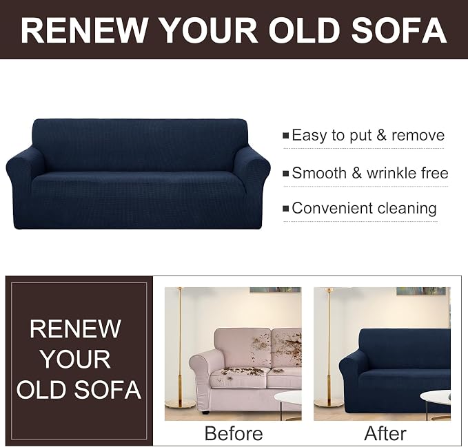 U-NICE HOME Stretch Couch Cover Sofa Cover Washable Sofa Slipcover Furniture - Image 5