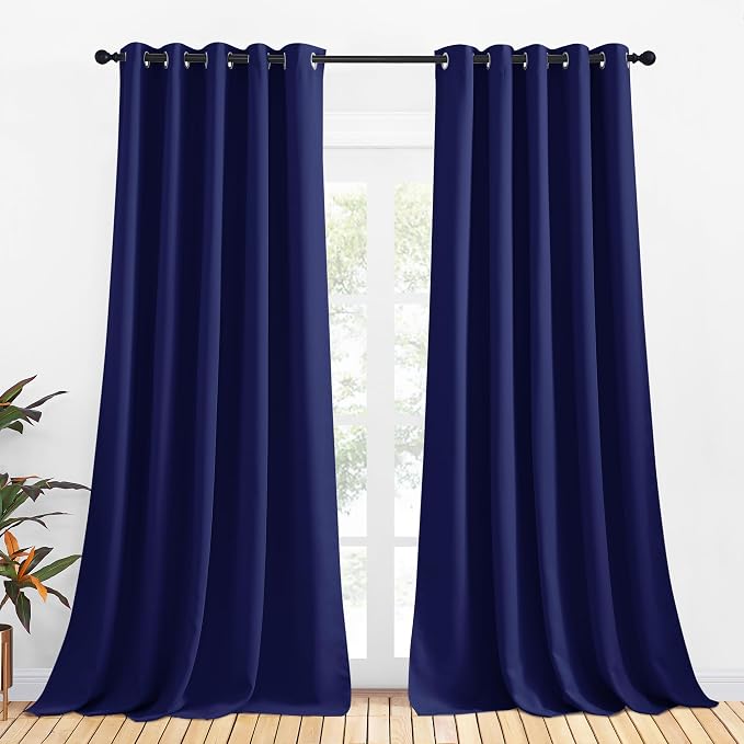 NICETOWN Bedroom Curtains Blackout Drapery Panels, 2 Panels, 70 x 108 inches by NICETOWN