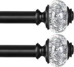 USFOOK 2 Pack Curtain Rod 32 to 58 Inches, USFOOK 7/8 Inch Telescoping Splicing by USFOOK