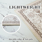 Living Room 4x6 Area Rugs: Vintage Farmhouse Washable Non-Slip Rug - Image 3