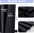 Simplebrand Ava Black Blackout Curtains - Image 3
