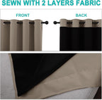 NICETOWN 100% Blackout Short Curtains - Image 5
