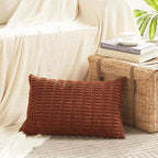 Fancy Homi 4 Packs Rust Decorative Throw Pillow Covers 12x20 Inch - Image 2