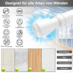 AIZESI Spring Tension Rods Adjustable 26 to 39 inch Tension Curtain Rod Small - Image 2