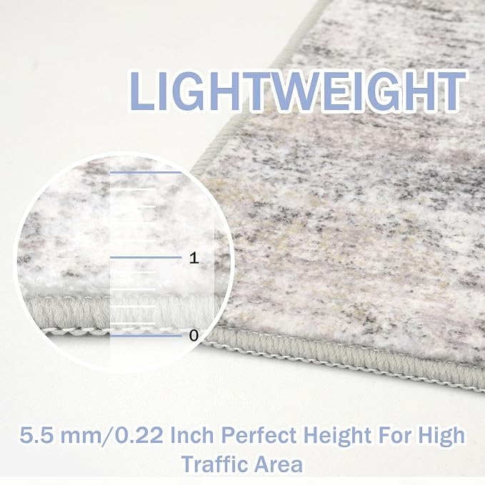 IOHOUZE Abstract Runner Rug 3x16 Ft Washable Runners - Image 4