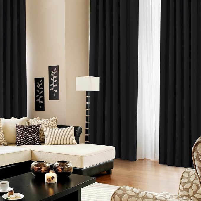 Deconovo Back Tab and Rod Pocket Blackout Curtains -, Thermal Insulated - Image 4