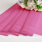 OWENIE Hot Pink Sheer Curtains for Bedroom Living Room 96 Inches Long 2 Panels - Image 7