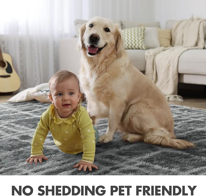 9x12 Ft Extra Large Shag Rugs for Living Room, Ultra Soft Fluffy Furry Area - Image 7