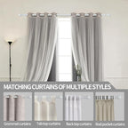 Thestoa Curtain Rods for Windows 48 to 84-92 Inch, Stainless Steel Rods for - Image 6