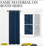 NICETOWN Moroccan Blue Kitchen Blackout Short Curtain Panels - Image 5