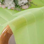 OWENIE Sheer Lime Curtains for Bedroom Living Room 63 Inch Length 2 Panels Set - Image 6