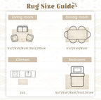 6x9 Area Rugs for Living Room: Washable Moroccan Geometric Boho Rug Farmhouse - Image 7