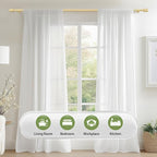 5/8” Diameter Curtain Rods 30-45 Inch, - Image 6