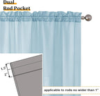 Aiyufeng 2 Pack: Basic Sky Blue Sheer Curtain Drapes 84 Inch Length 2 Panels - Image 4