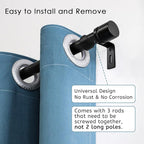 Byondeth Curtain Rods for Windows 16 to 48 or 60 Inches Max Adjustable Length 1 - Image 2