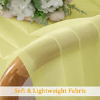 Gwine Sheer Curtains for Bedroom 54 inches Long - Image 8
