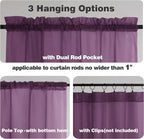 Chyhomenyc Plum Sheer Curtains 78 Inches Long 2 Panels Set - Image 5