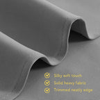 NICETOWN Silver Grey Small Window Blackout Curtain Panels - Image 5
