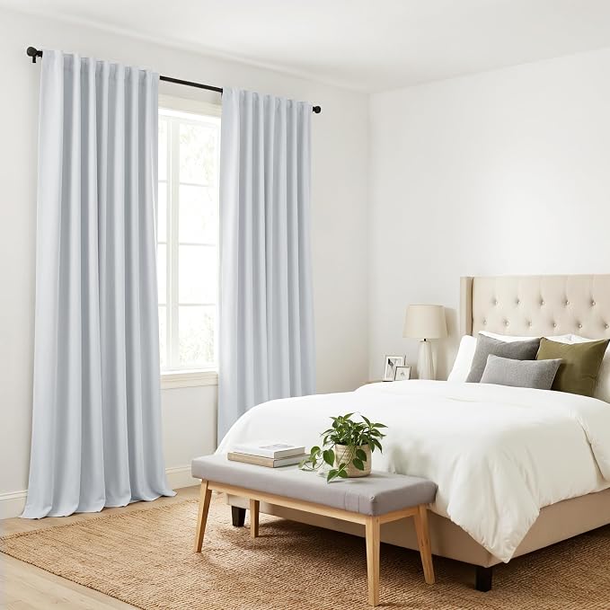 PONY DANCE 60% Light Blocking Curtains 95 inch Long, Room Darkening Curtains - Image 8