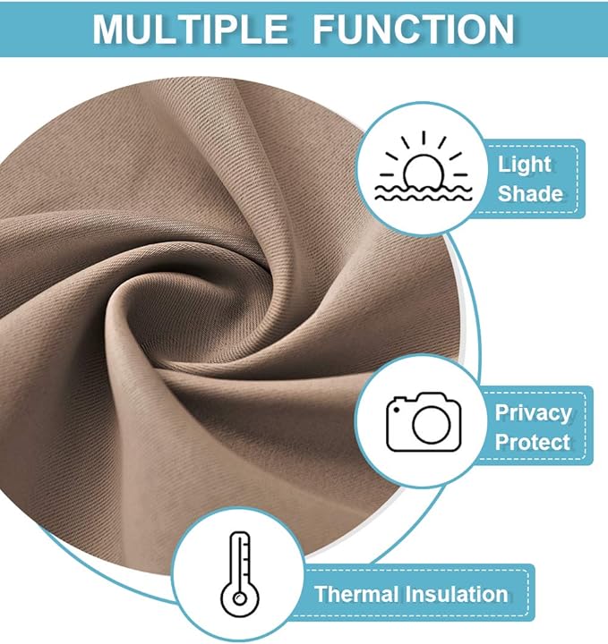 RYB HOME Extra Wide Blackout Curtains - Image 6