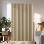 Joydeco Blackout Patio Sliding Door Curtains 108 Inches Long, Grommet Privacy by JOYDECO
