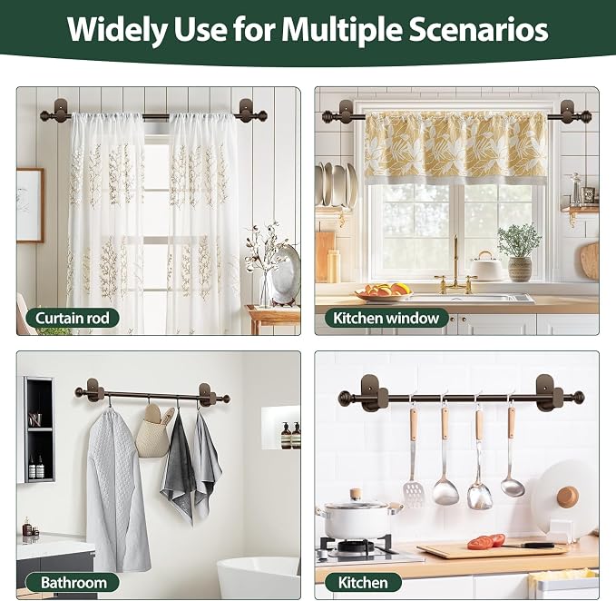 KAMANINA Curtain Rods No Drilling - Image 4