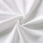White Linen Curtains 80 Inches Length 2 Panels Set - Image 6