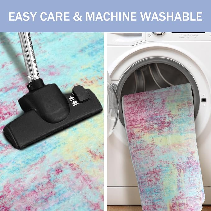 IOHOUZE Abstract Runner Rug 3x10 Ft Washable Runners - Image 3