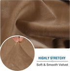 H.VERSAILTEX Velvet Stretch Individual Couch Cushion Cover Plush Slipcover - Image 5