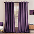 MIULEE Purple Velvet Curtains 84 inches by MIULEE