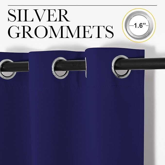 NICETOWN Blackout Draperies Curtains, All Season Thermal Insulated Solid - Image 3