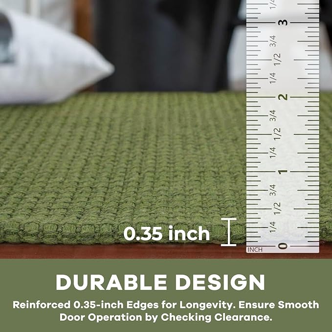 KOZYFLY Indoor Door Mat 2x3 ft Small Area Rugs Washable Front Door Mat Non Slip - Image 4