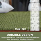 KOZYFLY Washable Area Rug 4x6 ft Non Slip Rubber Backed Living Room Rugs - Image 4