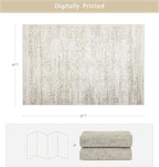 Washable Rugs 4x6 Area Rugs for Living Room, Kids Room, Nursery- Ultra Soft - Image 2