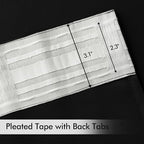MIULEE Black Back Tab Blackout Curtains 72 Inches Long 2 Panels Set - Image 4