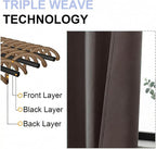 Simplebrand Ava Chocolate Blackout Curtains - Image 5