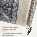 OPPODREAM Soft 6x9 Area Rugs, Washable Rug 6x9 - Image 3