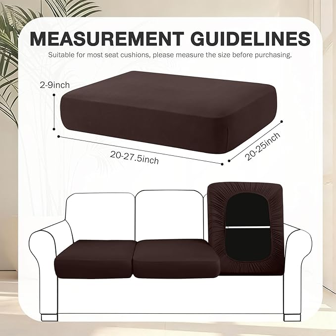 hyha 14Pcs Patio Cushion Covers, Stretch Outdoor Couch Cushion Covers - Image 2