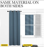 NICETOWN 2 Panels Blackout Curtains, Rod Pocket Thermal Insulated Drapes 84 - Image 7