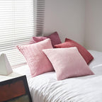 Topfinel Pink Throw Pillow Covers 16x16 Inch Set of 4, Soft Farmhouse Corduroy - Image 6