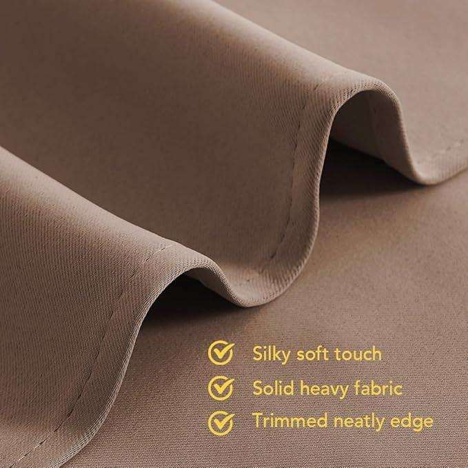 NICETOWN Window Draperies Blackout Curtain Panels, Window Treatment Thermal - Image 5
