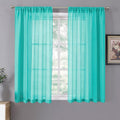 Tollpiz Sheer Curtains Linen Textured Living Room Curtain Sheers Light by Tollpiz