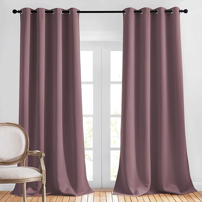 NICETOWN Blackout Curtains 90 inch Length, Sound Reducing Thermal Insulated by NICETOWN