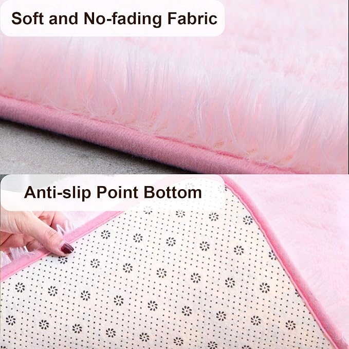 TWINNIS Super Soft Shaggy Rugs Fluffy Carpets, 5x8 Feet, Indoor Modern Plush - Image 2