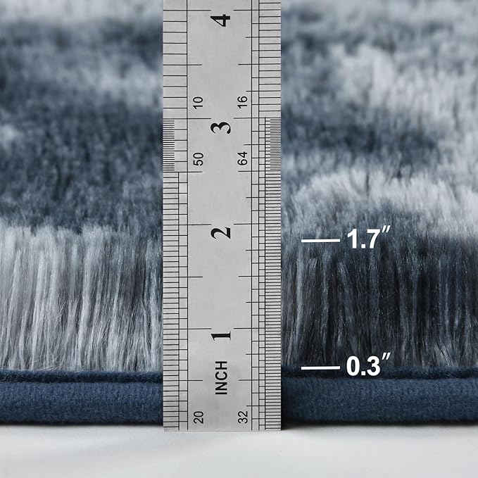 Deerhoo Large Shag Area Rugs 8 x 10, Tie-Dyed Plush Fuzzy Rugs - Image 2